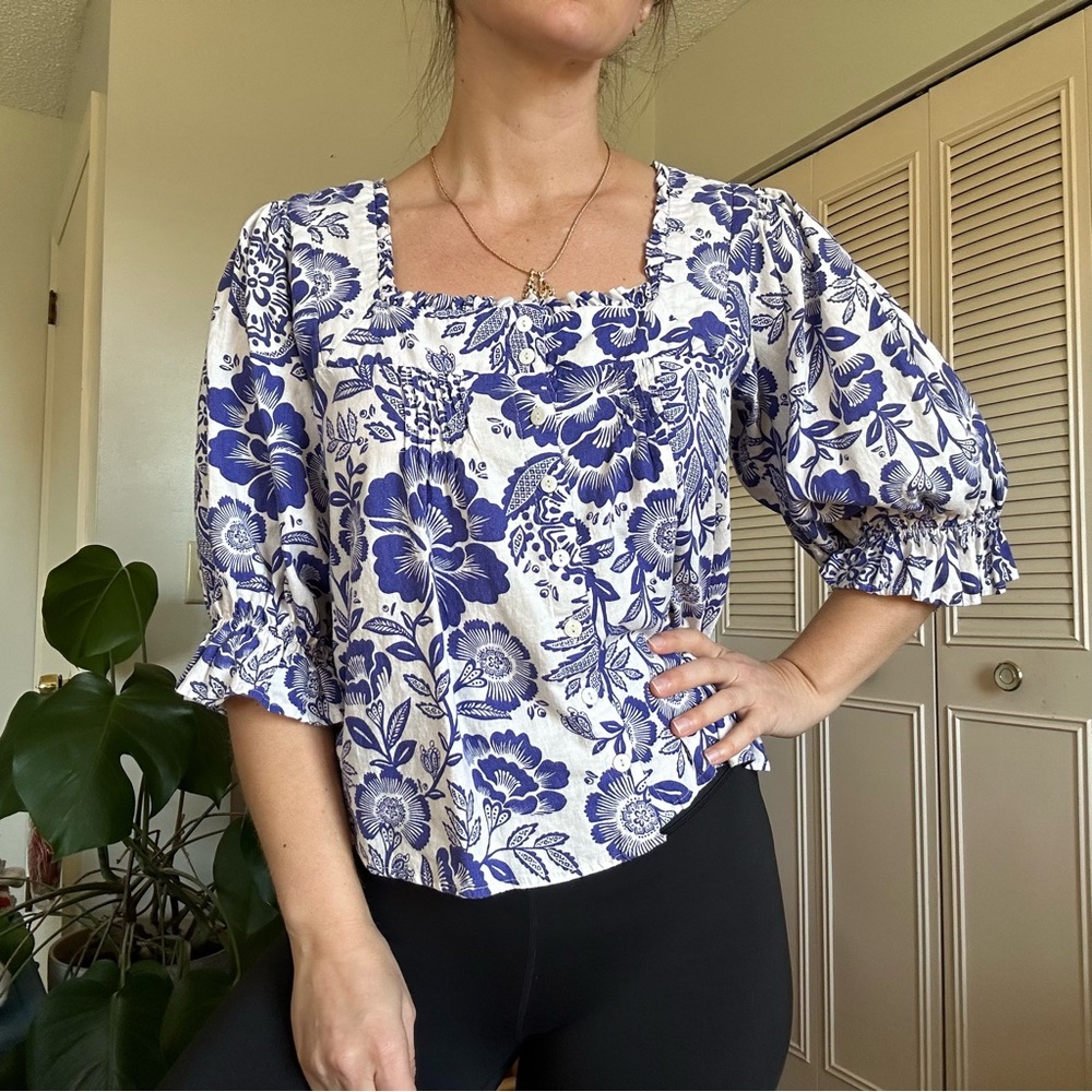 🌸Rachel Zoe Linen Top